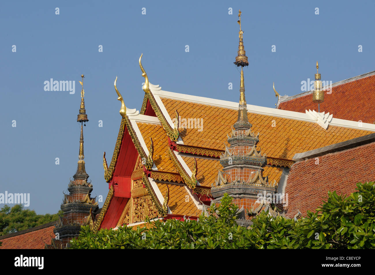 Wat Phra That Doi Suthep, temple,, Chiang Mai, Thaïlande, Asie, Banque D'Images