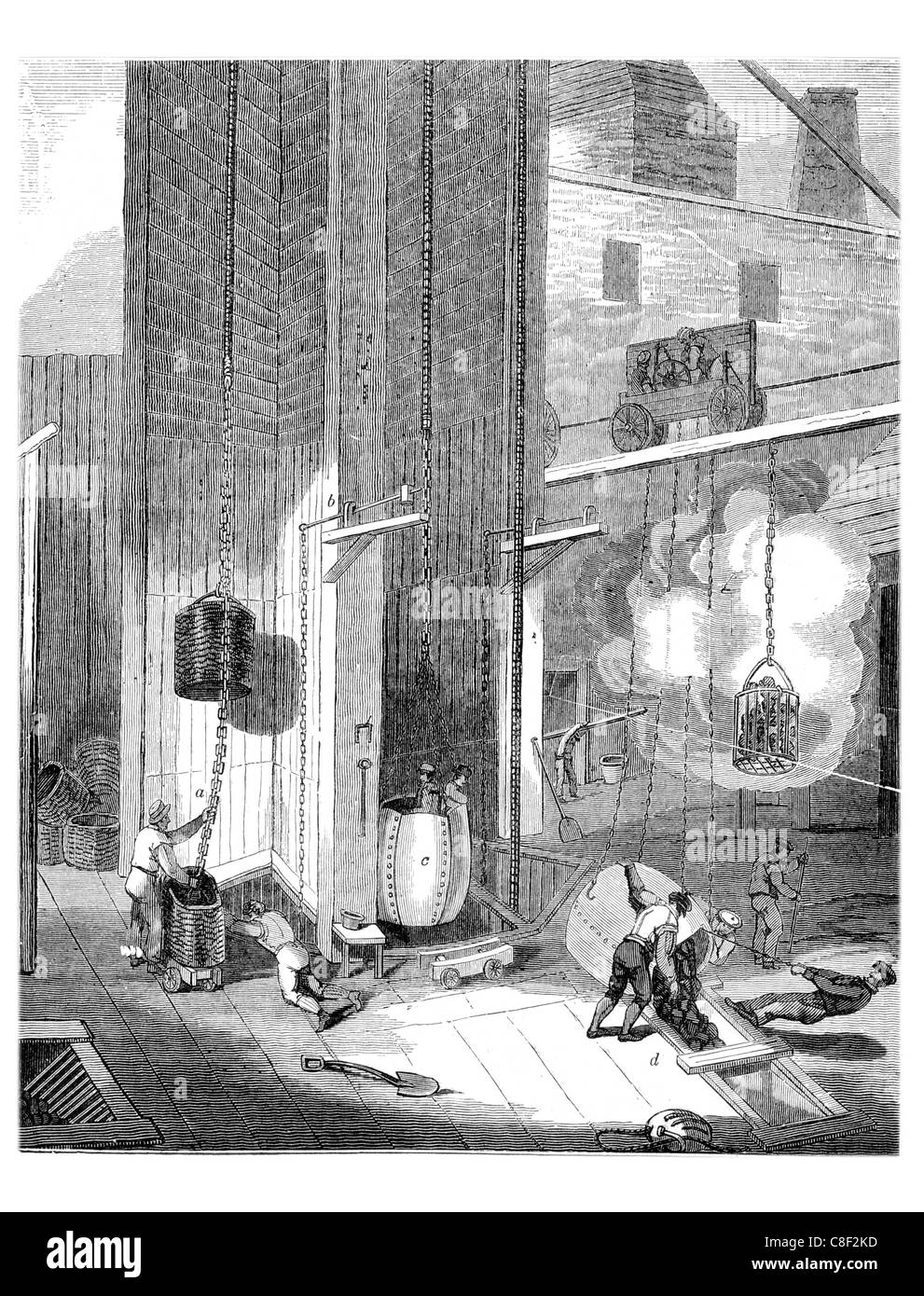 Arrangement et mécanisme à l'embouchure d'une mine de charbon à ciel ouvert de la mine de l'industrie commerce révolution industrielle mineur mineurs Banque D'Images