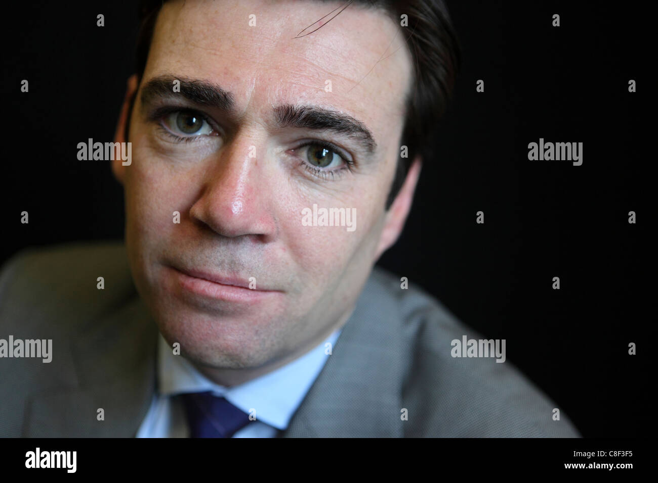 Andy Burnham, Nouvelle Ombre du travail secrétaire d'État à la santé, Bureau de la Chambre des communes, Westminster, London, UK Banque D'Images