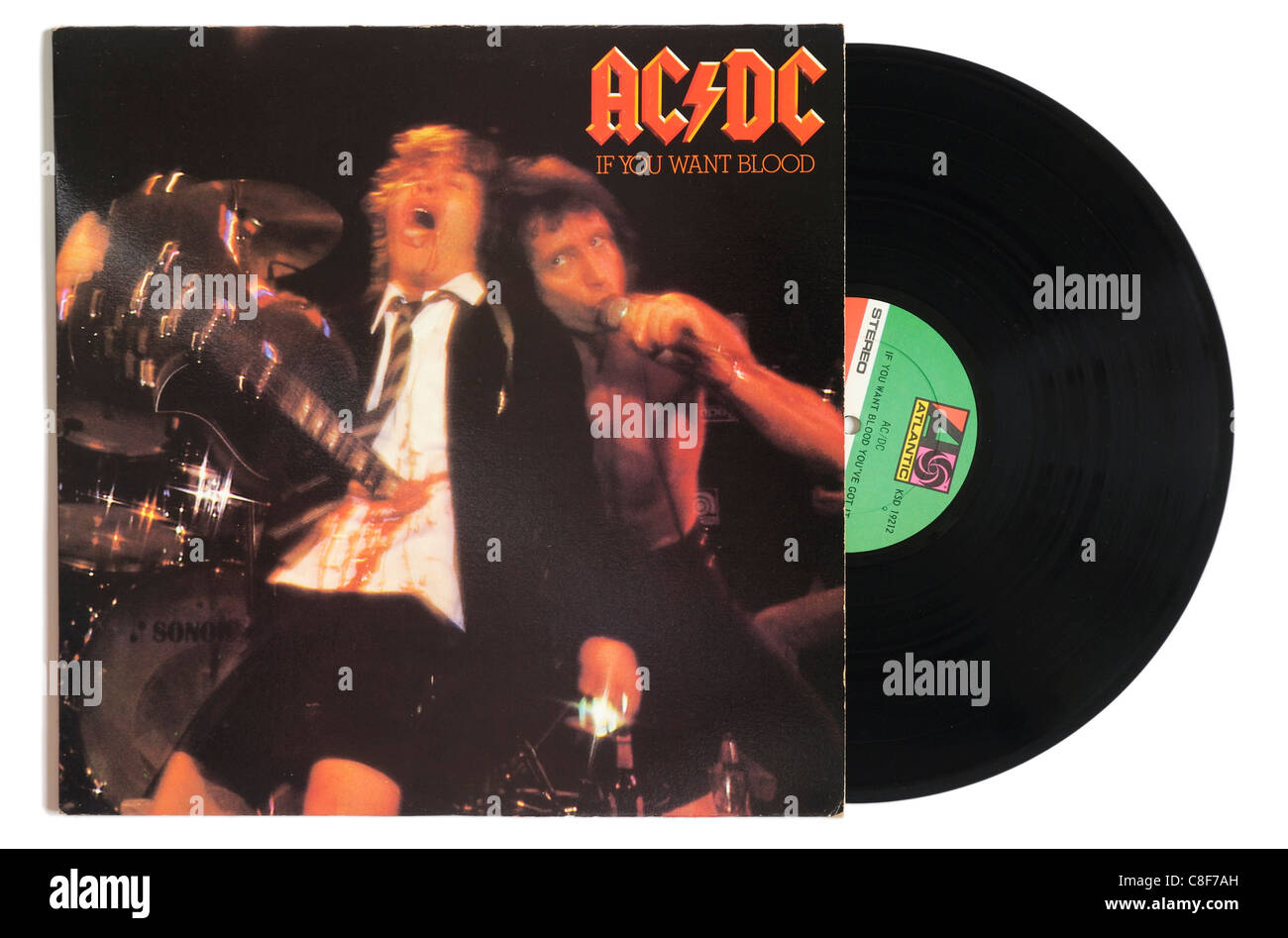 AC/DC Si vous voulez que l'album de sang Banque D'Images