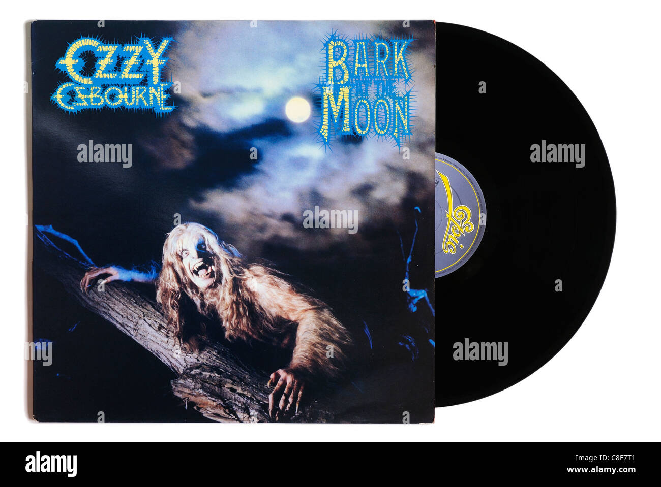 Ozzy Osbourne écorce à la Lune album Banque D'Images