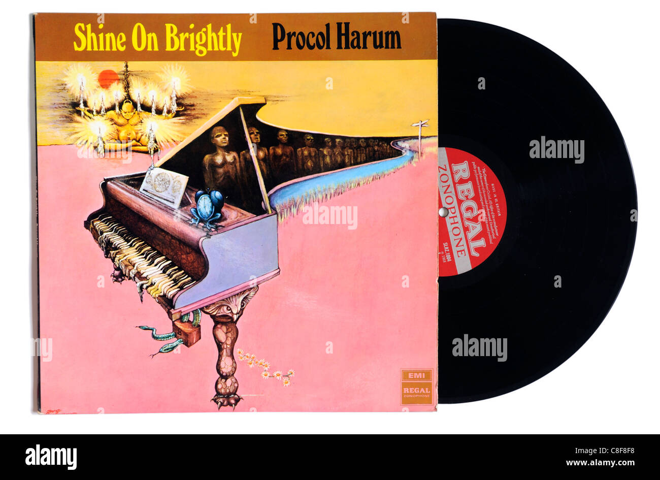 Procol Harum Shine sur l'album aux couleurs vives Banque D'Images