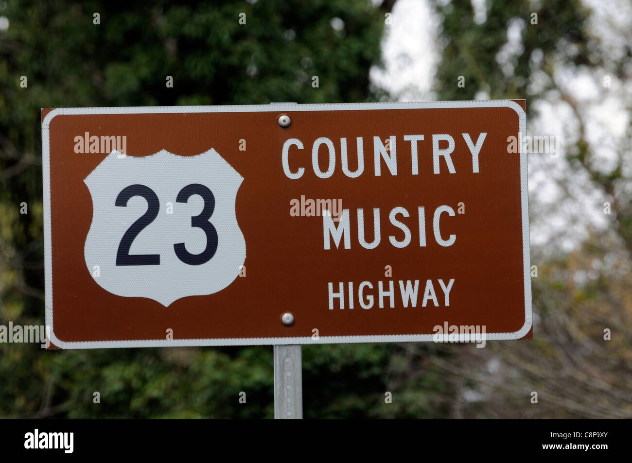 Signe de la route US 23 désignation dans le Kentucky et la Virginie en tant que Country Music Highway Banque D'Images
