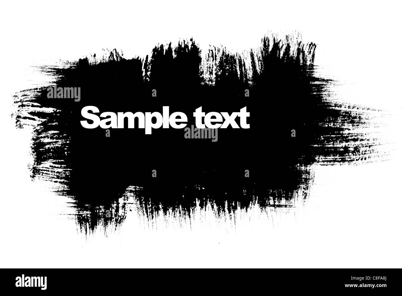 Les coups de pinceau noir avec de l'espace pour votre propre texte Banque D'Images Les coups de pinceau noir avec de l'espace pour votre propre texte Banque D'Images