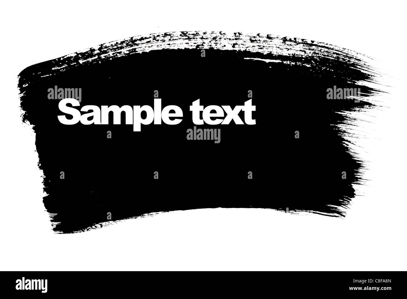Coup de pinceau noir avec de l'espace pour votre propre texte Banque D'Images Coup de pinceau noir avec de l'espace pour votre propre texte Banque D'Images
