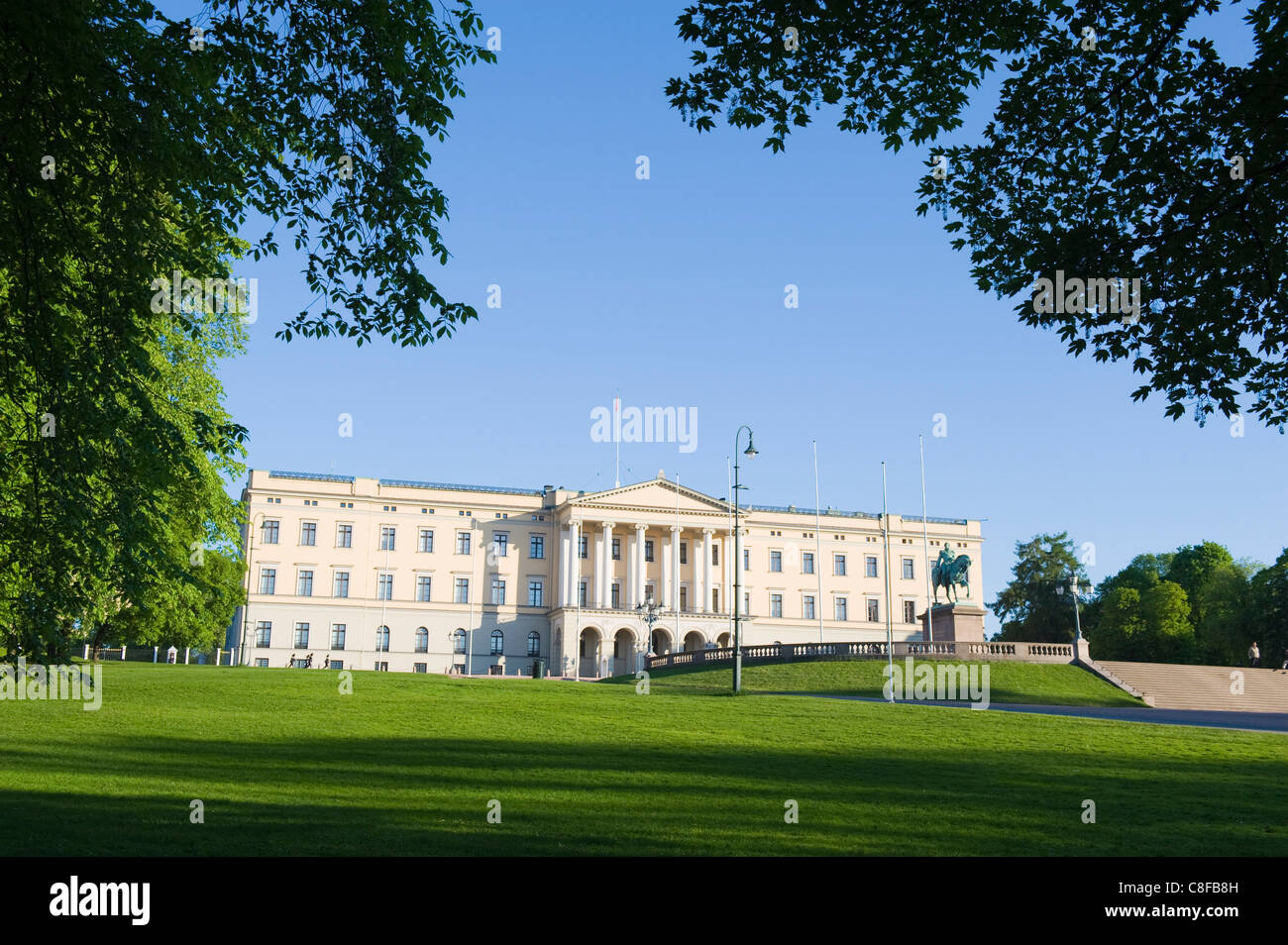 B Comme Det Slott (Palais Royal, Oslo, Norvège, Scandinavie Banque D'Images