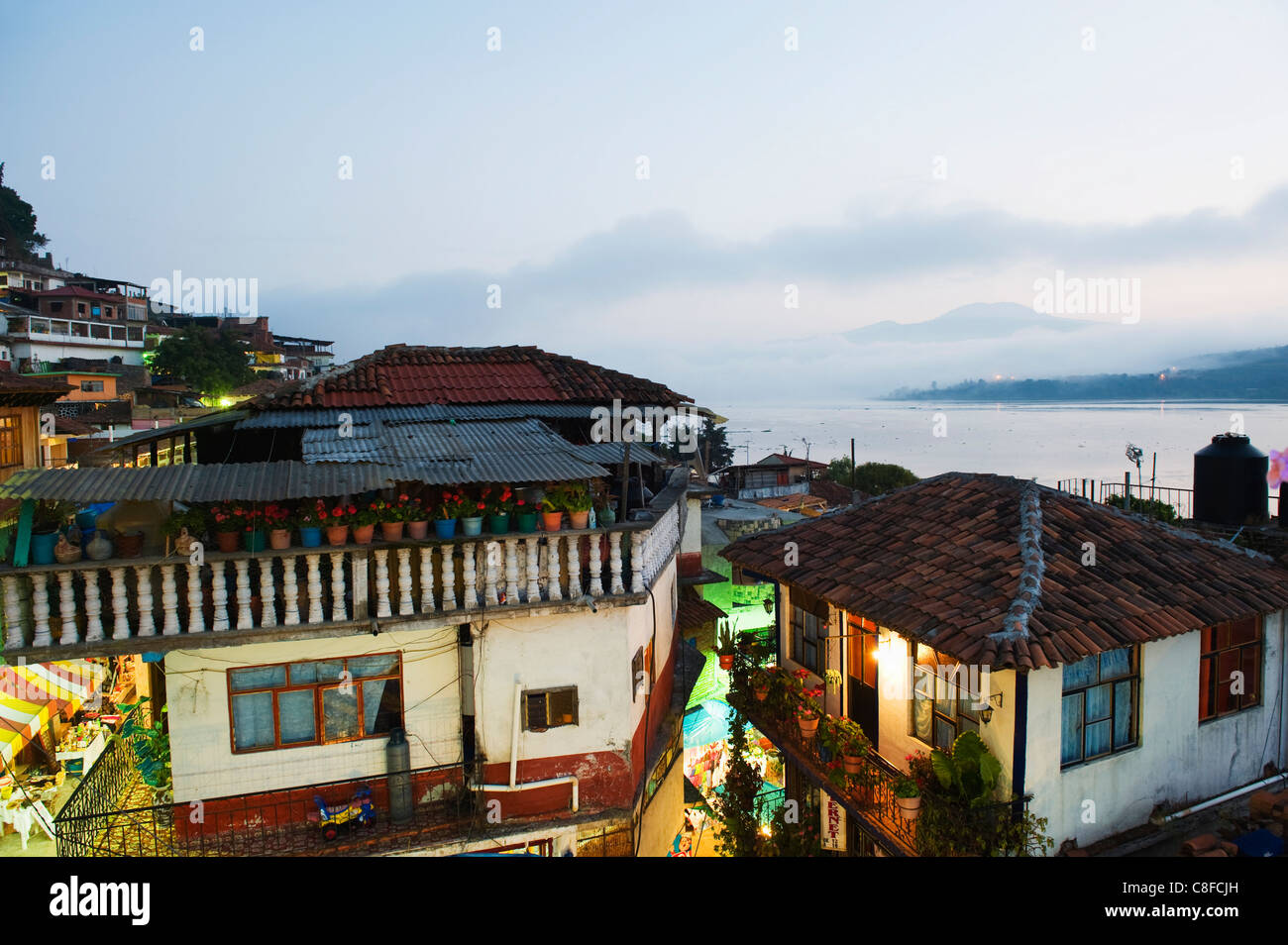 Isla de Janitzio Lago de Patzcuaro, Michoacan state, Mexico Banque D'Images