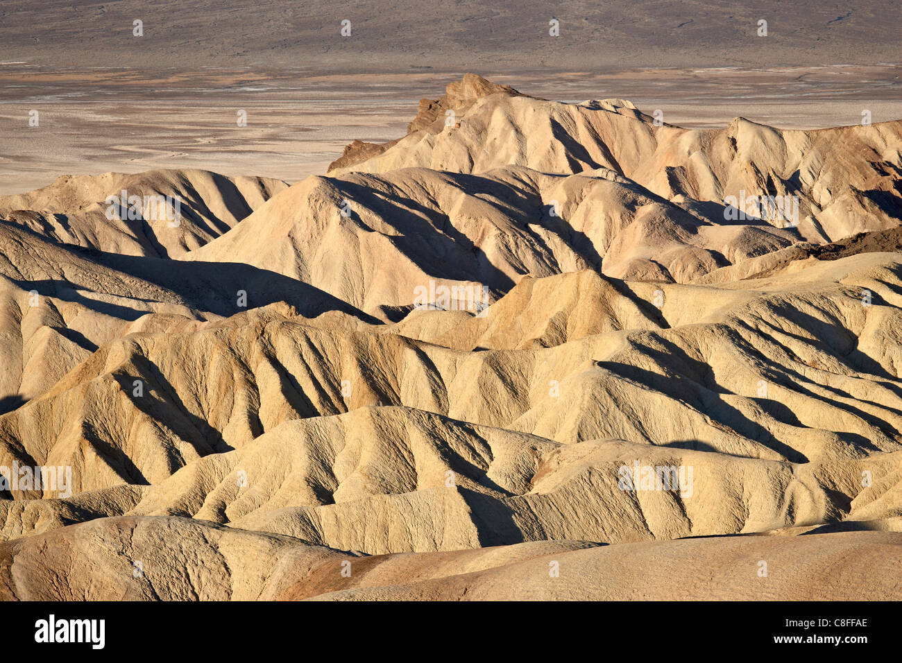Badlands à Zabriskie Point, Death Valley National Park, California, United States of America Banque D'Images