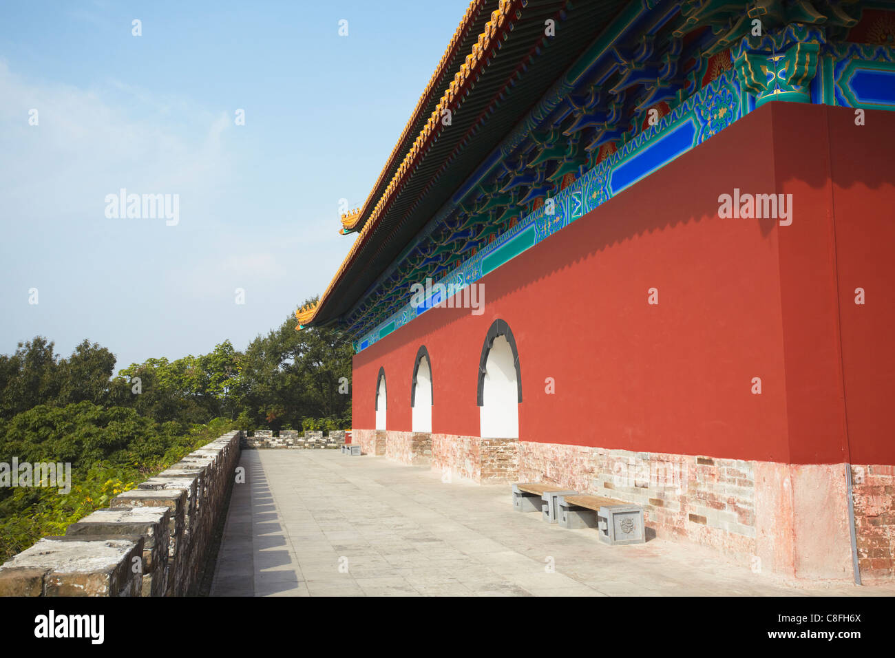 La tour Ming Xiaoling, le Ming dynastie Ming tombe, UNESCO World Heritage Site, Sanatorium On Gulang Island Shan, Nanjing, Jiangsu, Chine Banque D'Images