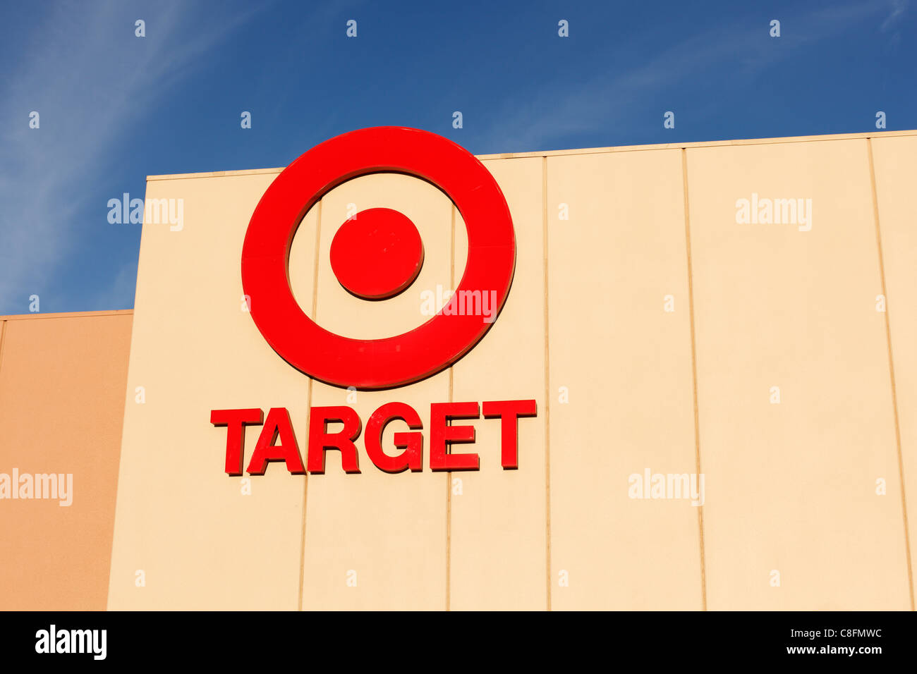 En dehors d'un magasin Target, Albuquerque, Nouveau Mexique. Banque D'Images