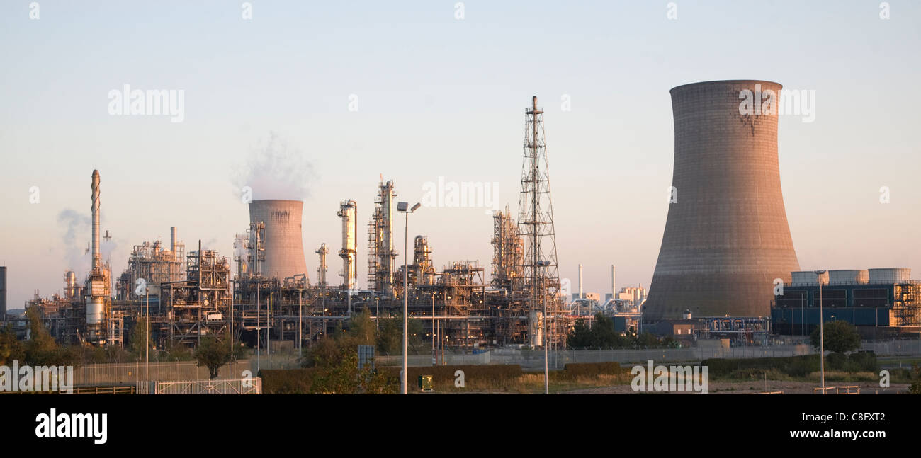 L'industrie lourde BP chemical works, Saltend, Hull, Yorkshire, Angleterre Banque D'Images