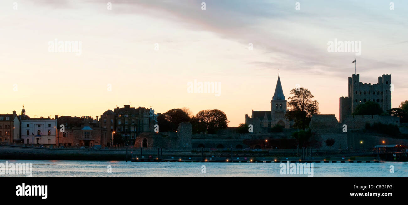 La ville de Rochester dans le Kent Banque D'Images