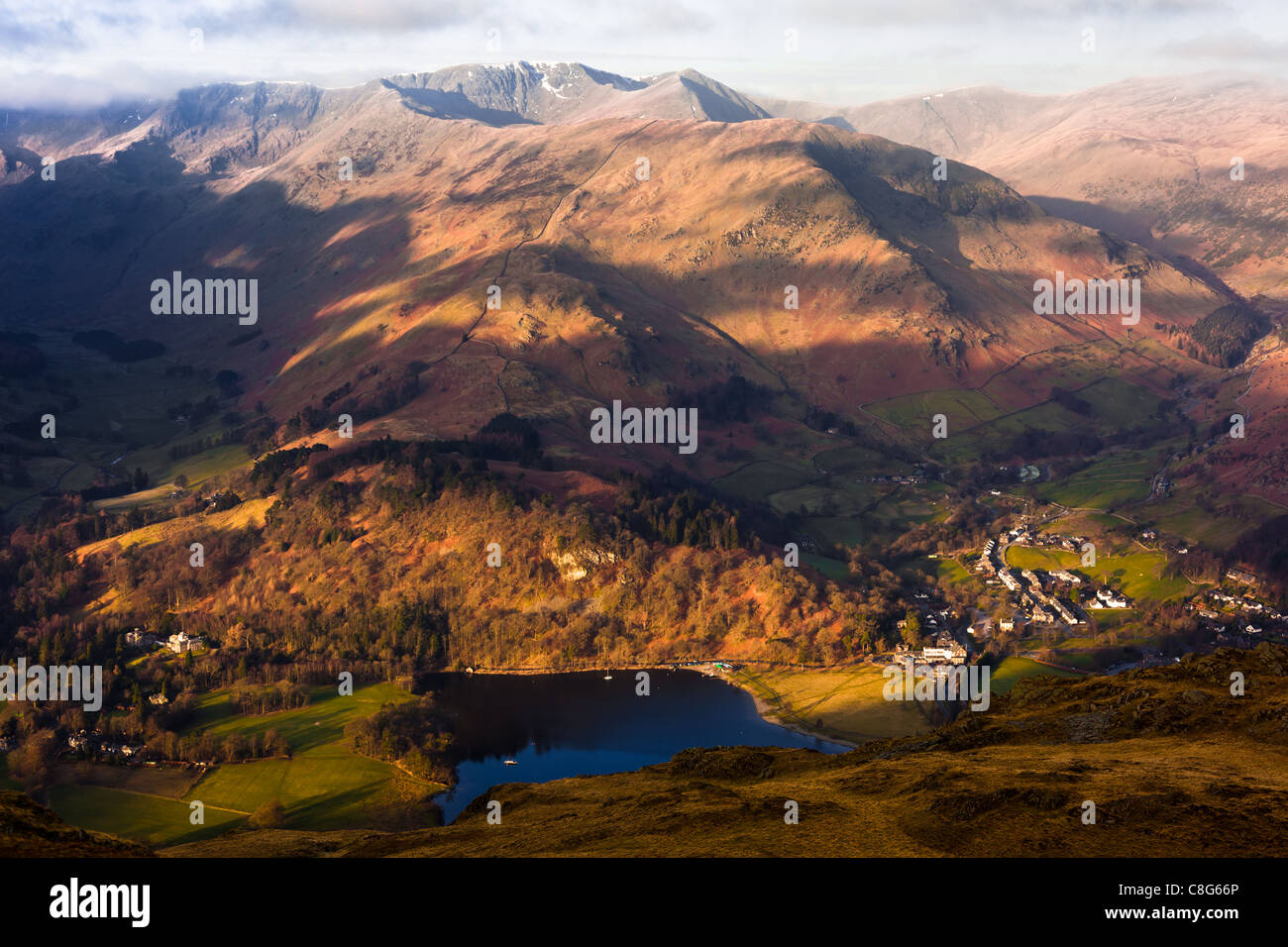 Ullswater, Shap, Birkhouse Moor & Helvellyn, Lake District Banque D'Images