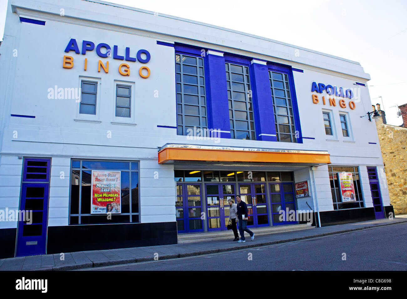 Un vieux cinéma à hayle cornwall maintenant une salle de bingo Banque D'Images