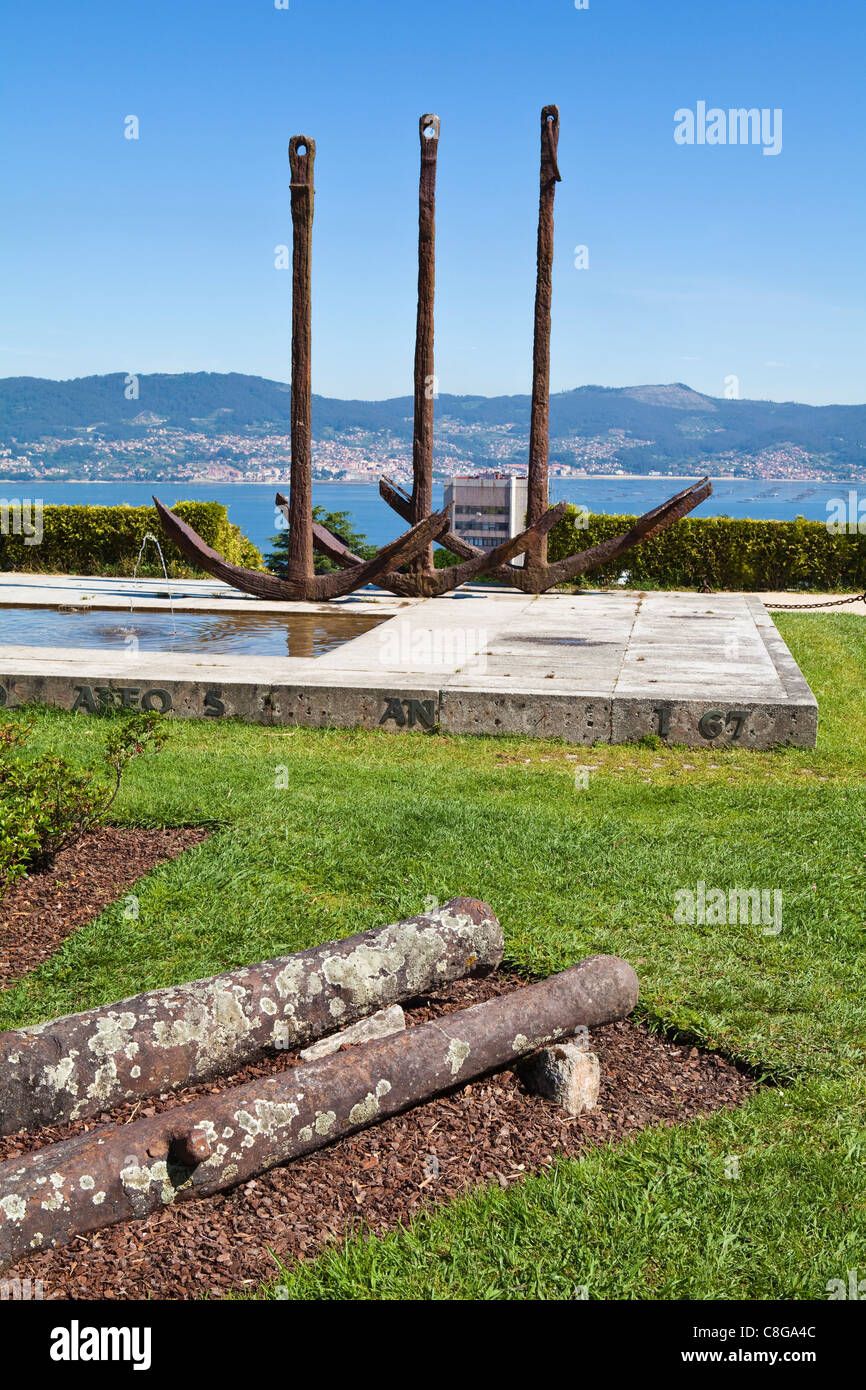 Castro Park, Vigo, Galice, Espagne Banque D'Images