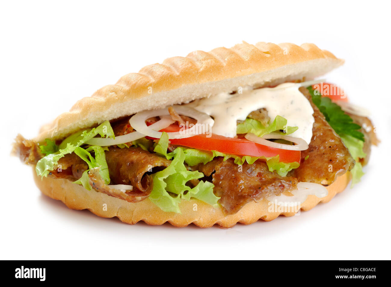 sandwich kebab Banque D'Images