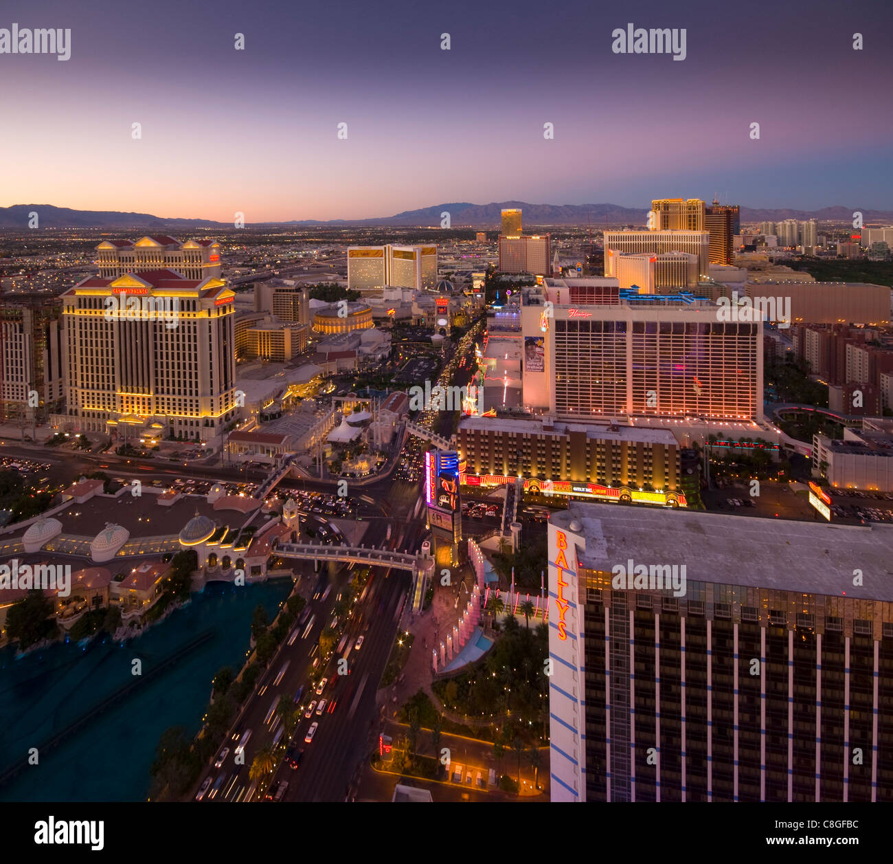 Le Strip, Las Vegas, Nevada, United States of America Banque D'Images