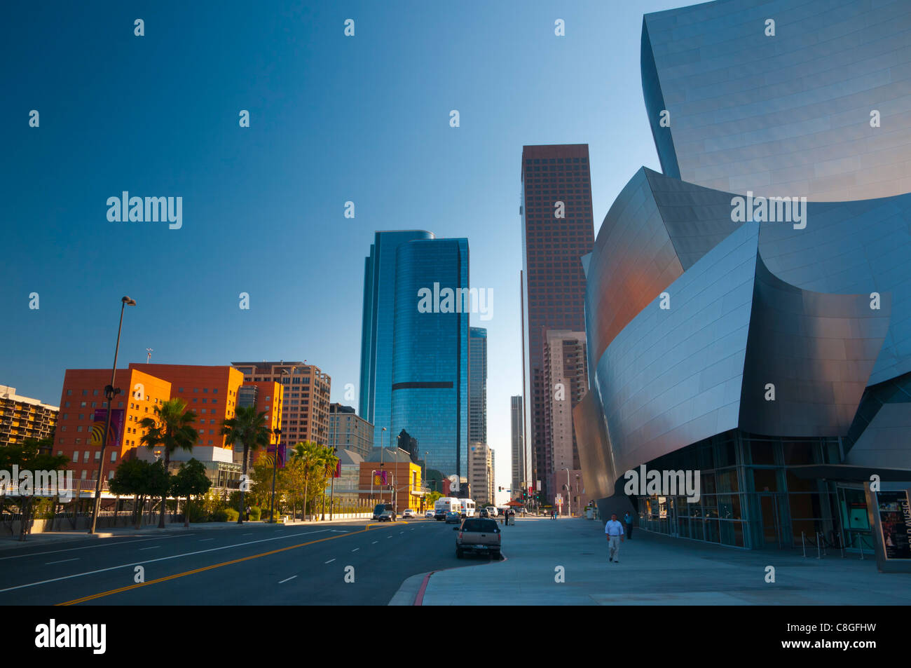 Walt Disney Concert Hall, du centre-ville, Los Angeles, Californie, États-Unis d'Amérique Banque D'Images