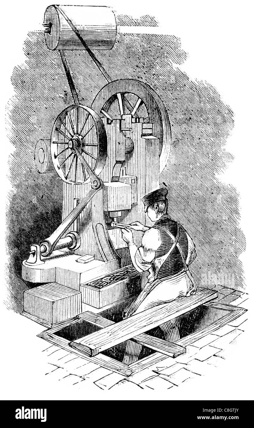 Décisions vis à vis de l'écrou de fixation de la tête de l'outil de filetage tournevis outils clé hexagonale de machines-outils Banque D'Images