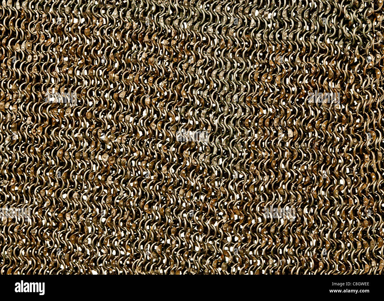 Chain mail traditionnel Banque D'Images