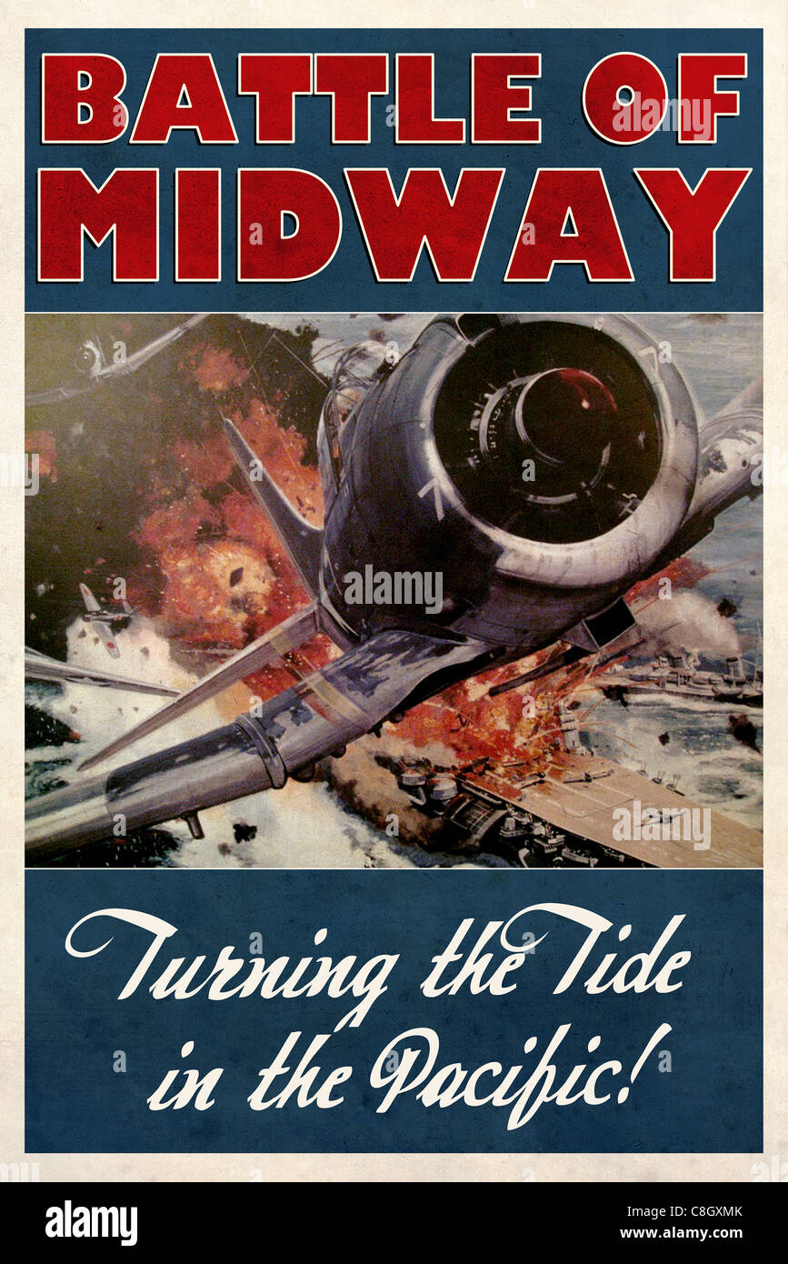 En commémoration de la Bataille de Midway, battus 4-7 juin, 1942. Banque D'Images