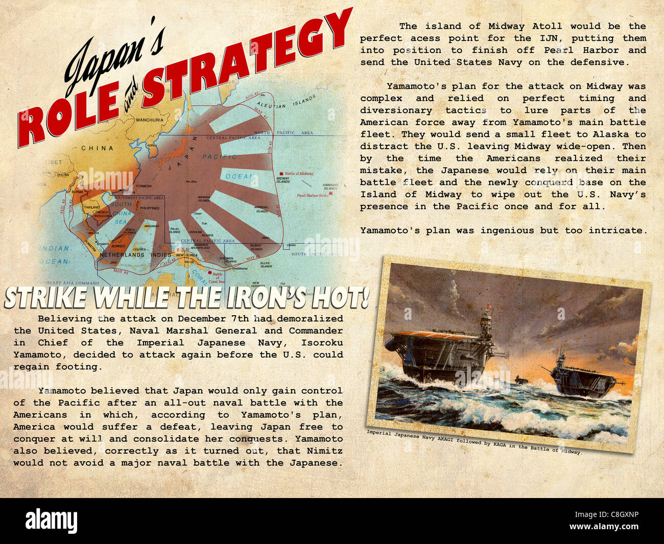 En commémoration de la Bataille de Midway, battus 4-7 juin, 1942. Banque D'Images