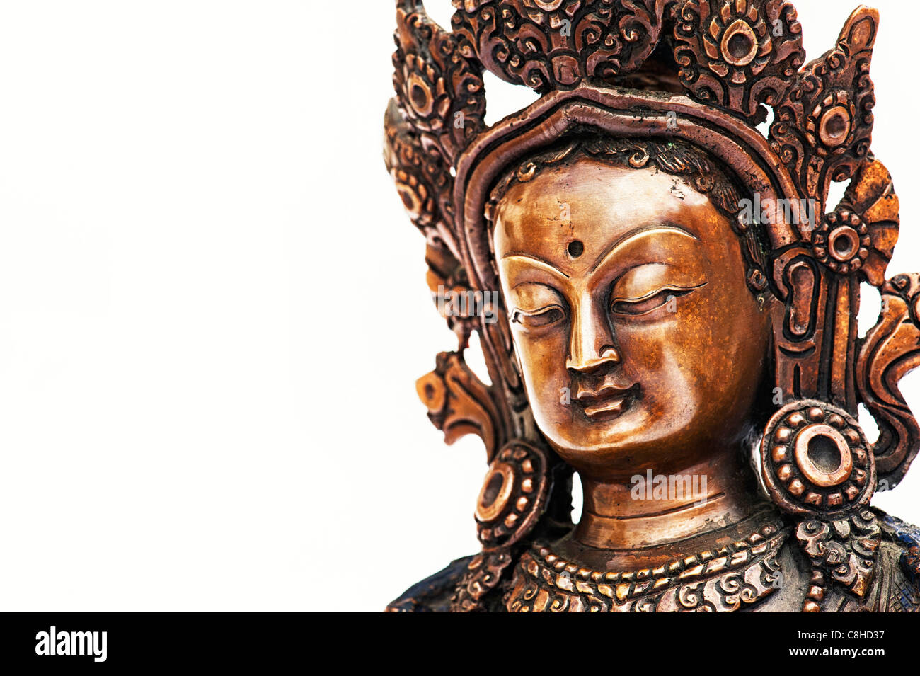 Pendentif Tibétain Green Tara (Tara Verte) En Argenté Avec Mantra - Bodhisattva - Neuf Sans Boîte