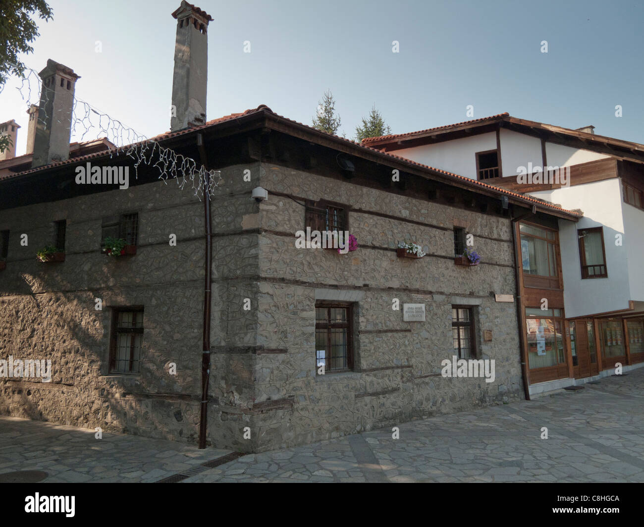 La Chambre de Nikola Vapzarov, un poète bulgare dans la ville de Bansko dans le sud-ouest de la Bulgarie Banque D'Images