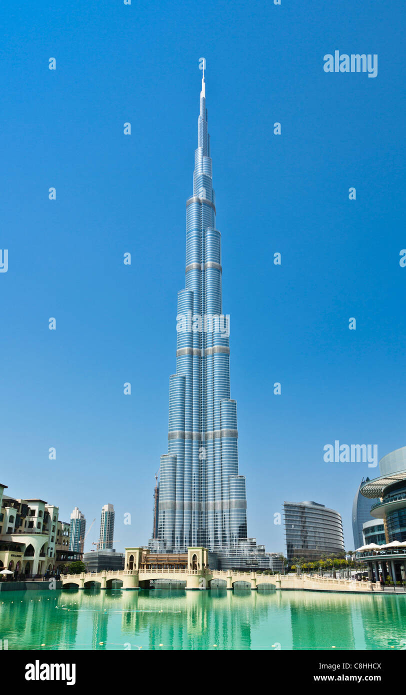 Burj Khalifa, Dubaï, Émirats arabes unis, ÉMIRATS ARABES UNIS Banque D'Images