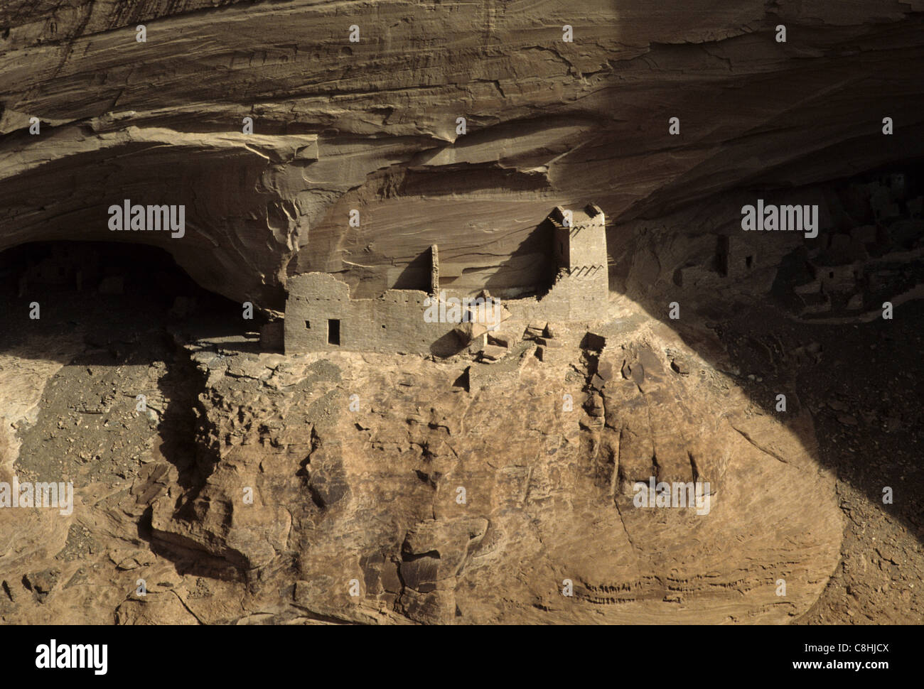 Mummi, caverne, Anasazi, ruines, le Canyon del Muerto, Chelly, Monument National, de l'Utah, USA, United States, Amérique, Banque D'Images