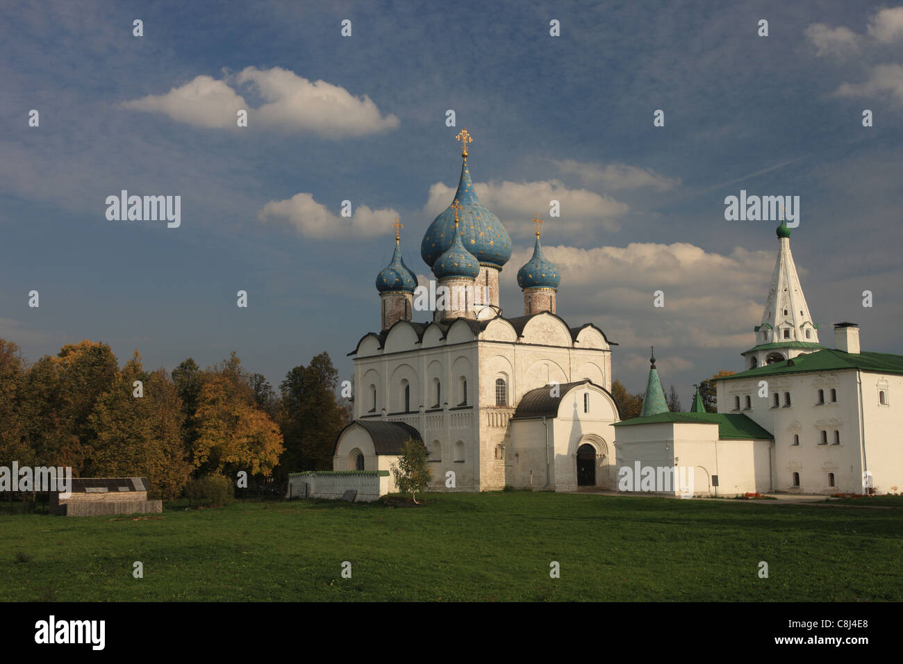 La Russie, Suzdal, anneau d'or, russe-orthodoxe, église, histoire, flèches d'or, dômes en oignon, monastères, fois magique Banque D'Images