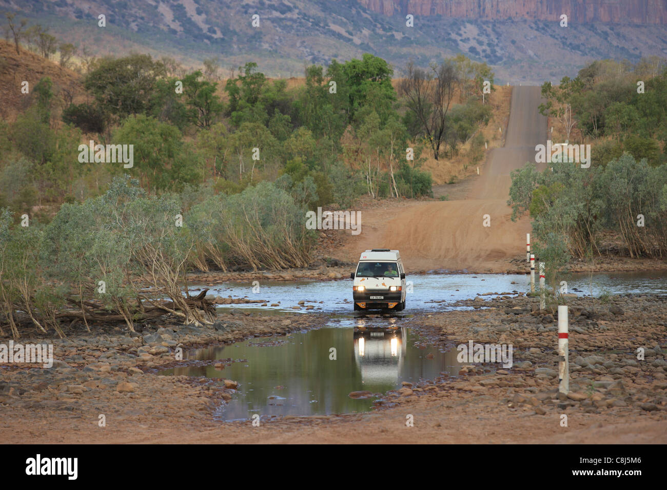 Gibb River Road, l'Australie, Australie occidentale, Kimberley, paysage, Outback, down under, Mitchell Plateau, la pâturage, Spinifex Banque D'Images