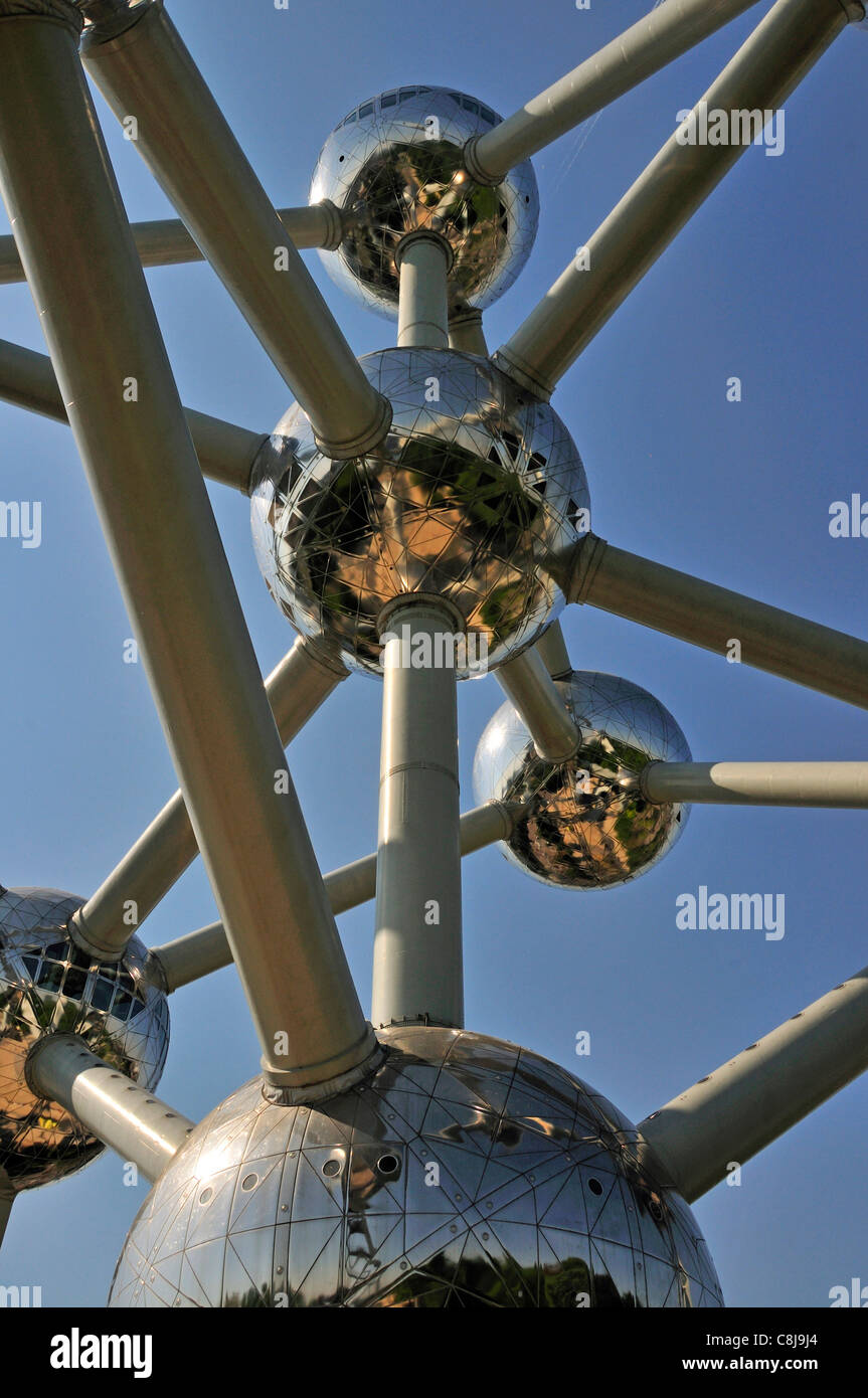 L'architecture, l'Atomium, Bruxelles, Belgique, des repères, Europe, monument, Benelux Banque D'Images