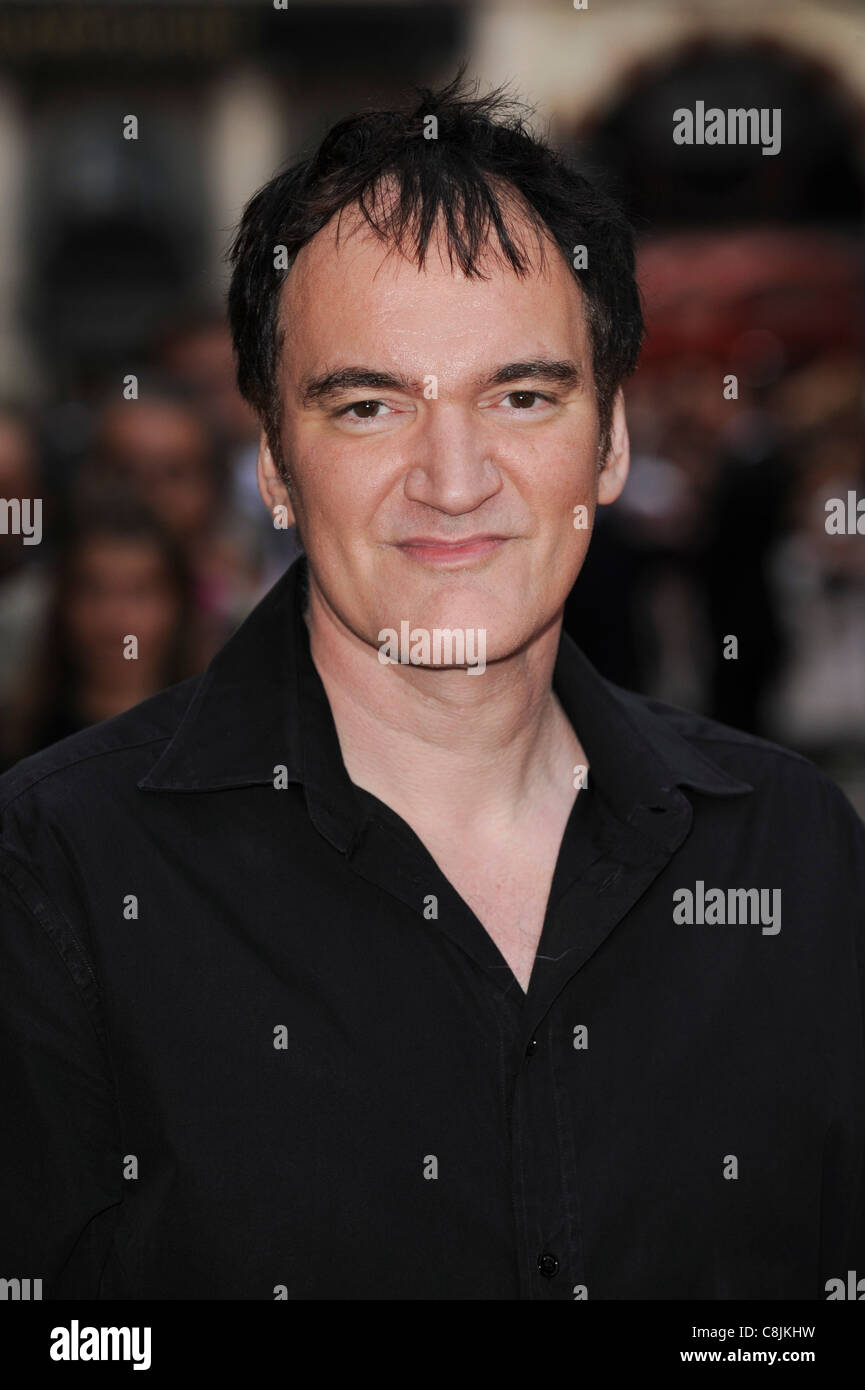 Quentin Tarantino assiste à la 'Inglourious Basterds' UK Premiere à Leicester Square, le 23 juillet 2009. Banque D'Images