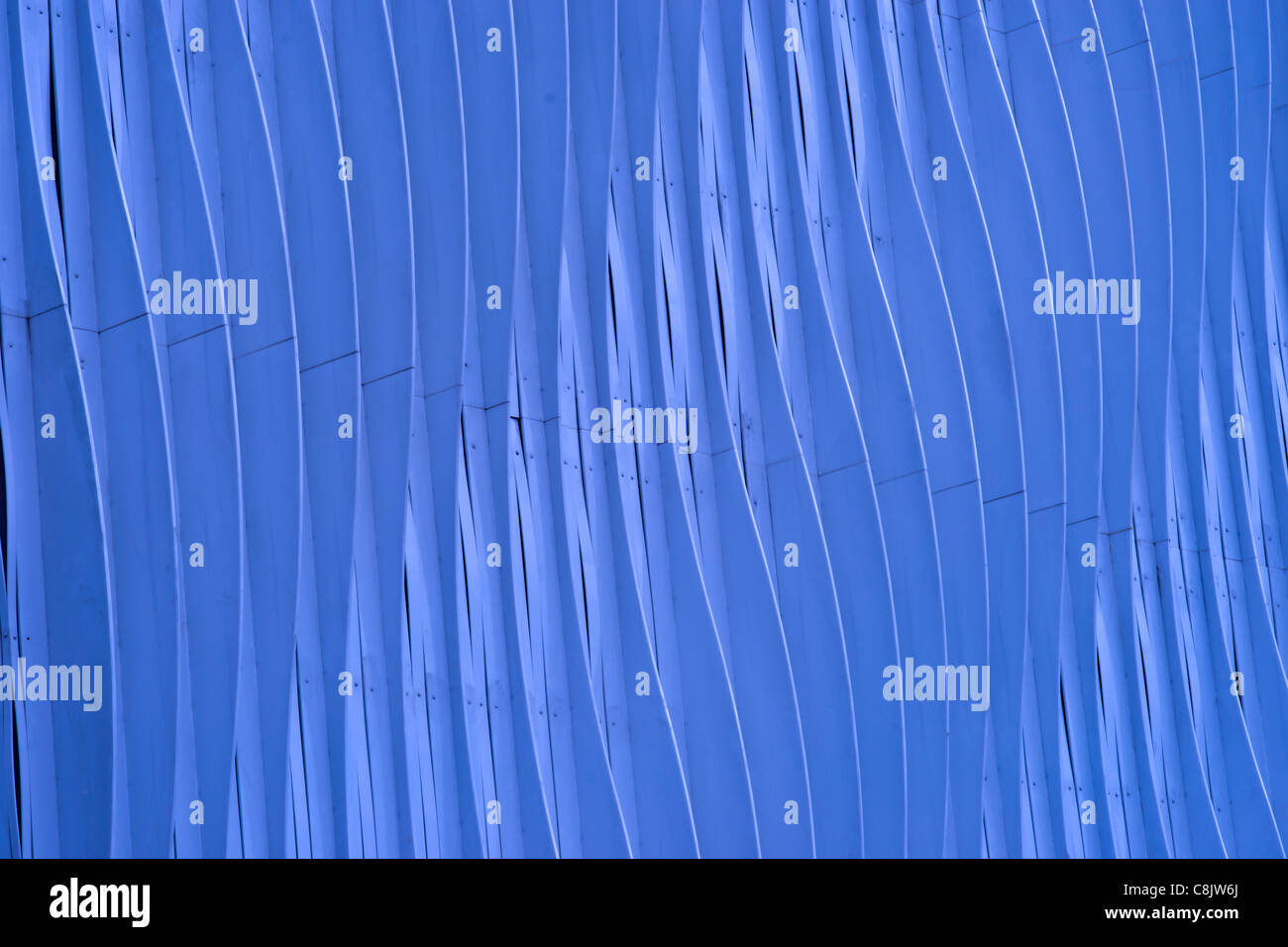 Les lignes courbes Wall Banque D'Images