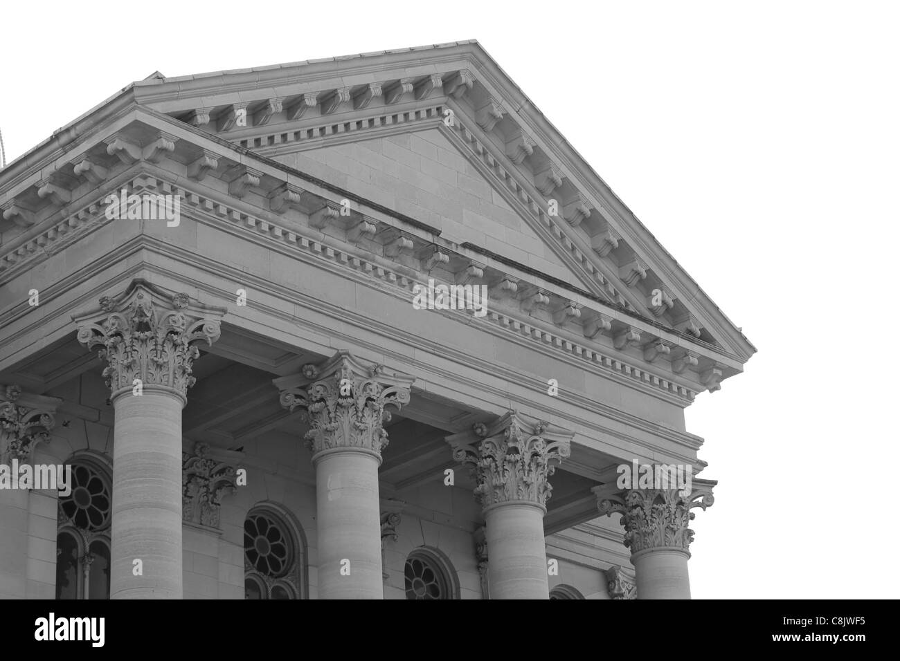 Fonction de l'architecture des palais de justice de l'Illinois Banque D'Images