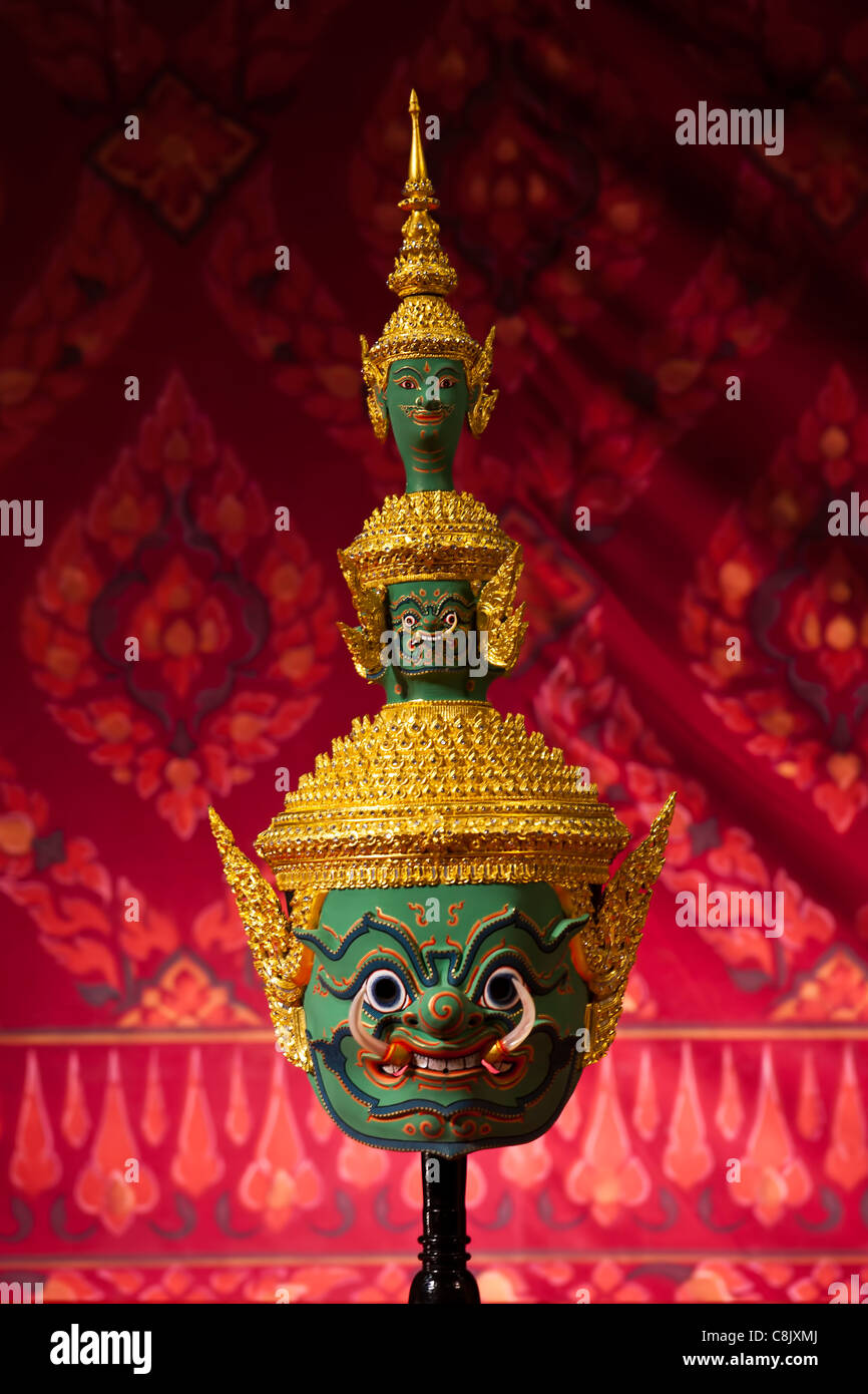 Masque de théâtre Ramayana thaï Banque D'Images