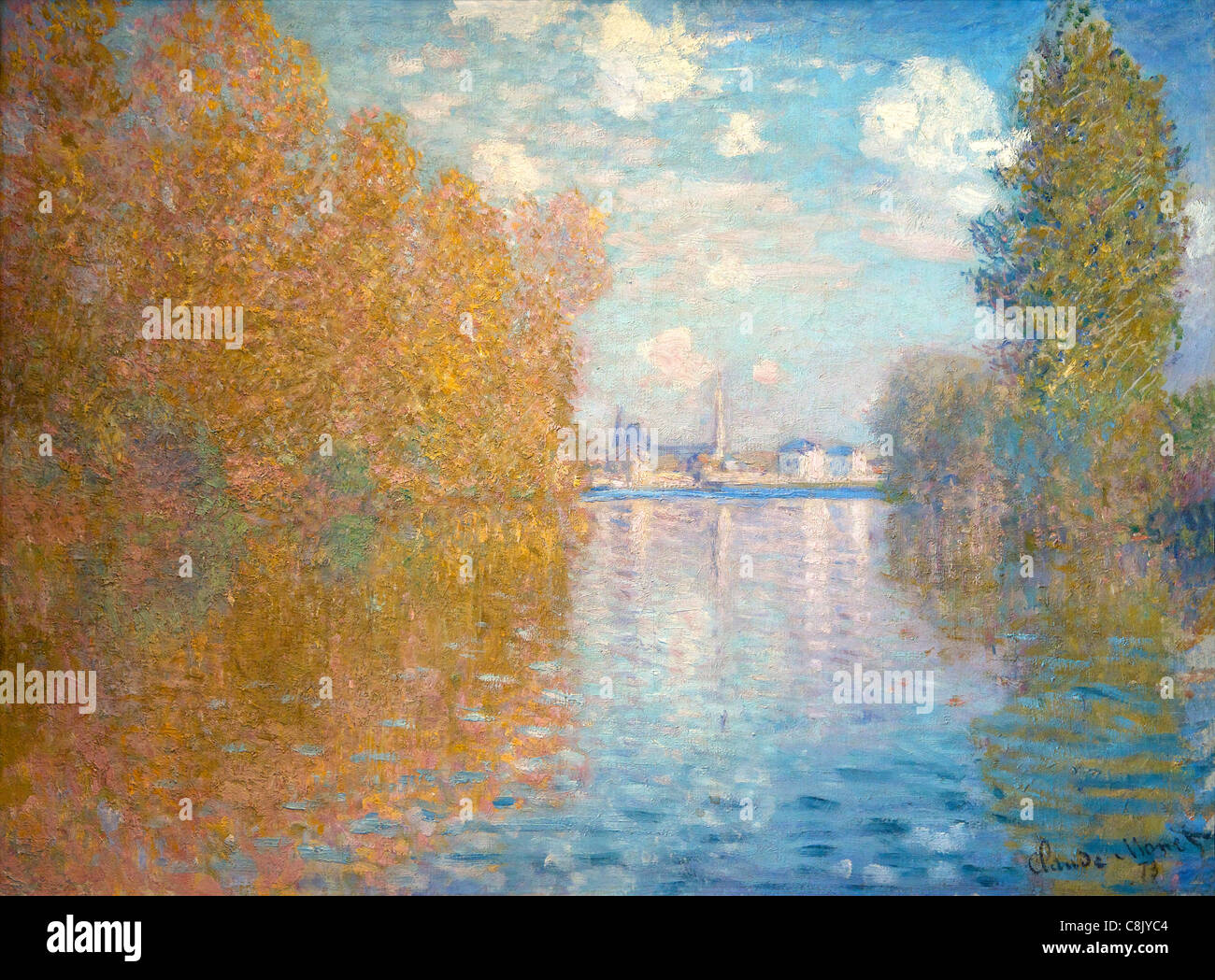 Effet d'automne à Argenteuil, Claude Monet, 1873, Galerie Courtauld, Somerset House, Londres, Angleterre, Royaume-Uni, GB Banque D'Images