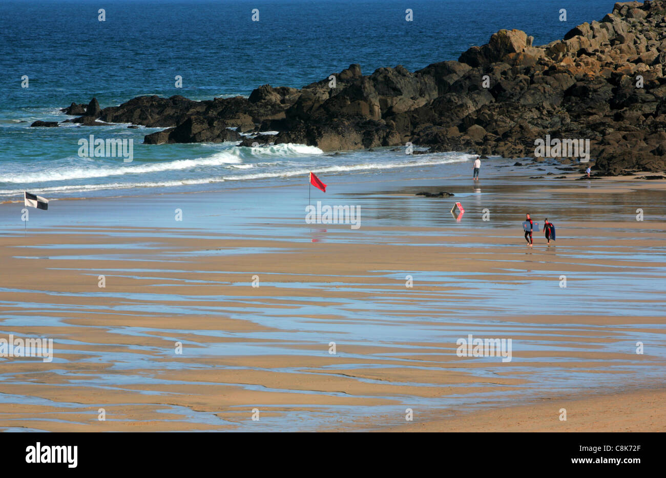 Porthmeor Beach, St Ives, Cornwall, UK Banque D'Images