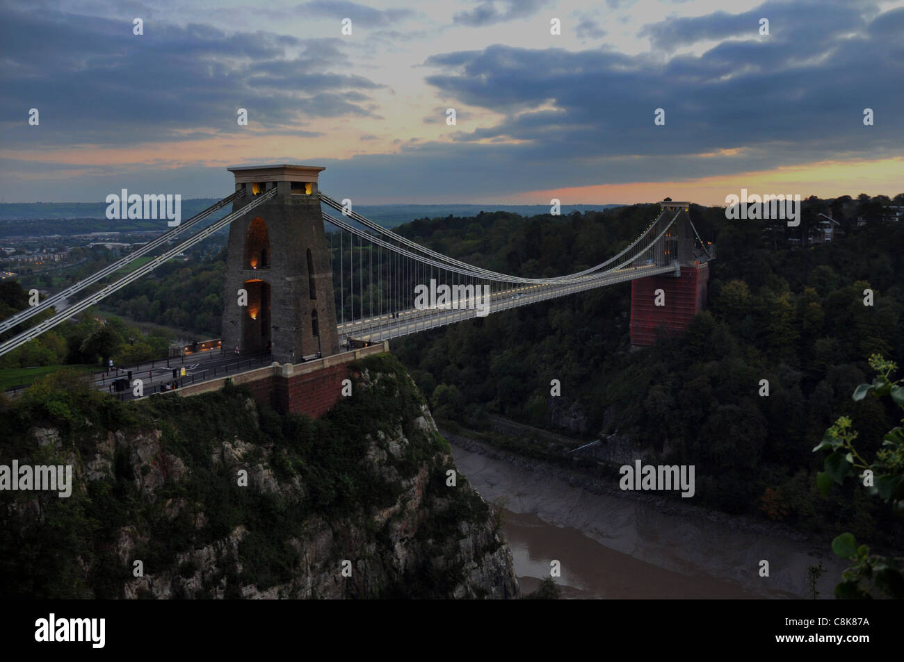ISAMBARD Brunel's Clifton Suspension Bridge, BRISTOL Banque D'Images