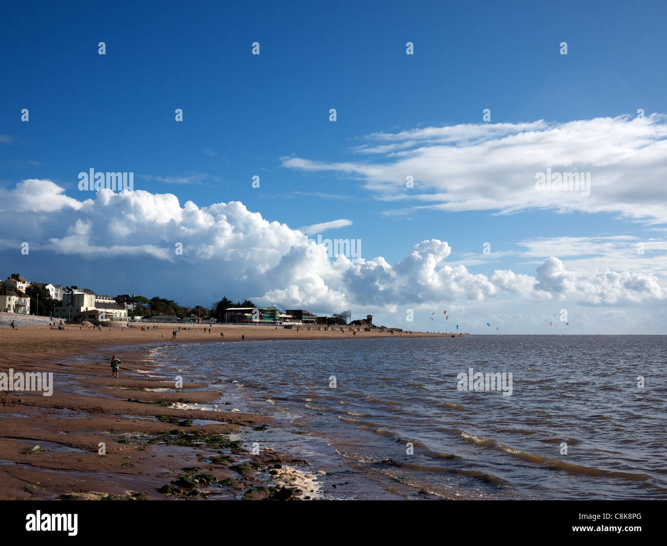 Plage d'Exmouth, Devon. Banque D'Images