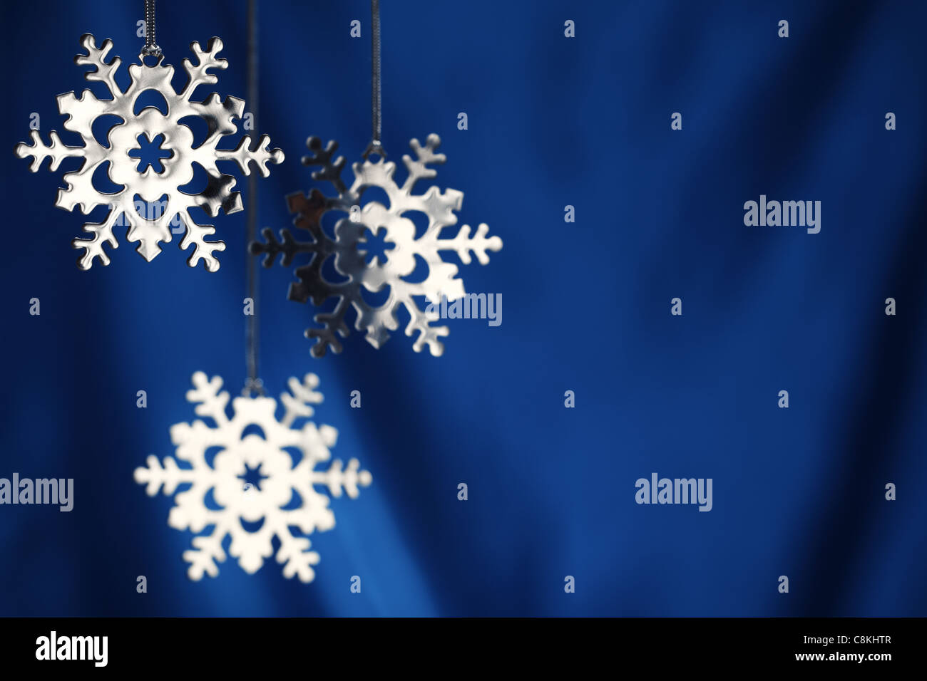 Flocons scintillants peu profond,Dof. Banque D'Images