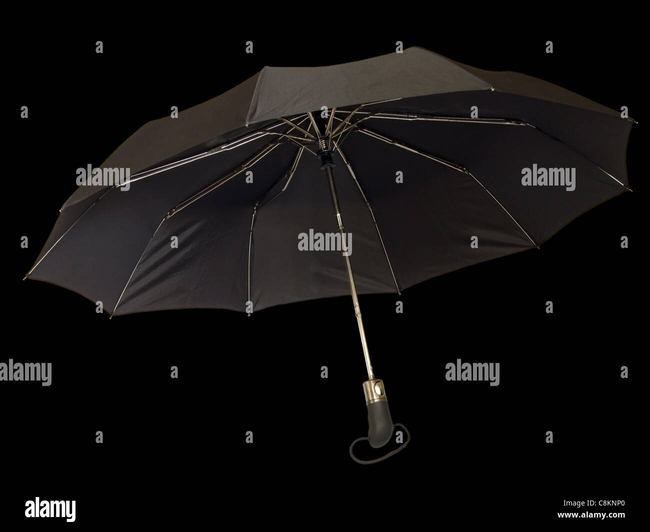 parapluie noir Banque D'Images