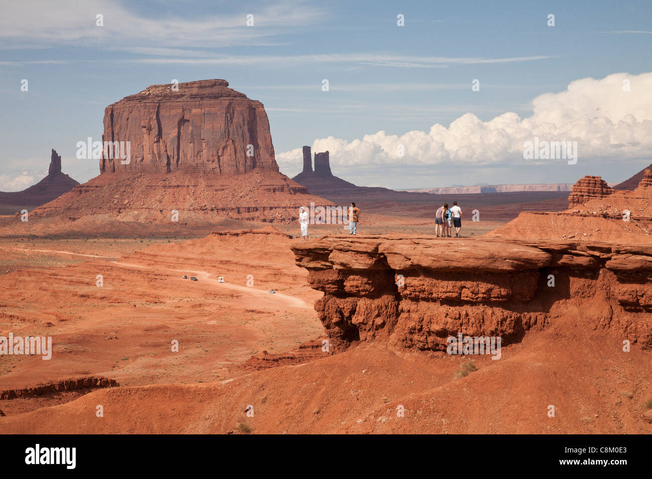 Monument Valley vu de John Ford's Point. Banque D'Images