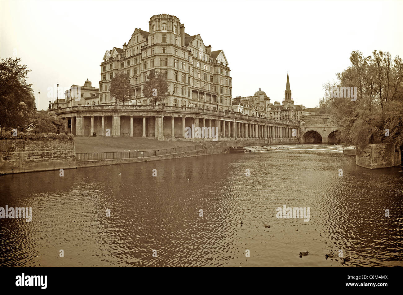 L'élégant Hôtel Empire, baignoire spa, Avon et Somerset, Royaume-Uni Banque D'Images