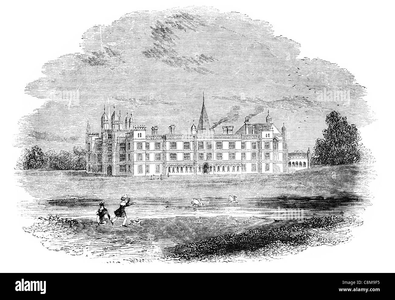 16e siècle Burghley House country house Stamford, Lincolnshire Banque D'Images