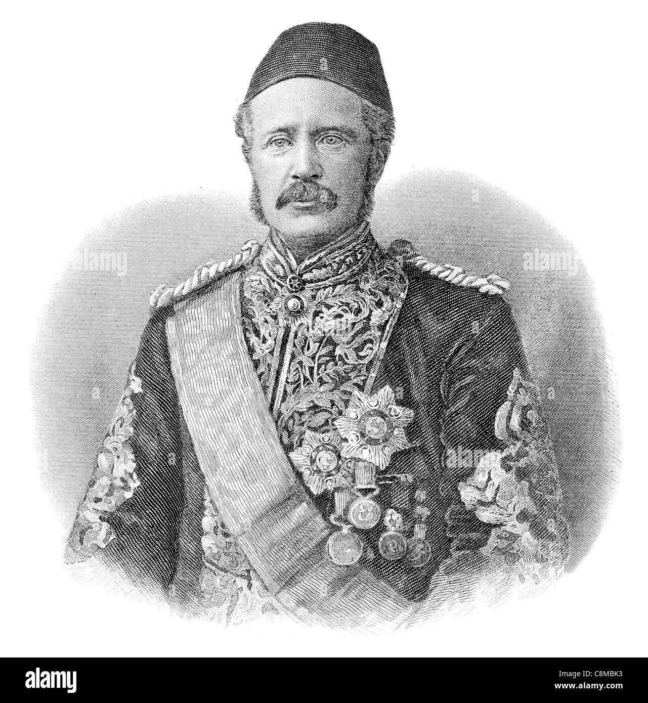 Le major-général Charles George Gordon 1833 Chinois 1885 Pasha Khartoum officier de l'armée britannique Royal Engineers guerre administrateur Banque D'Images