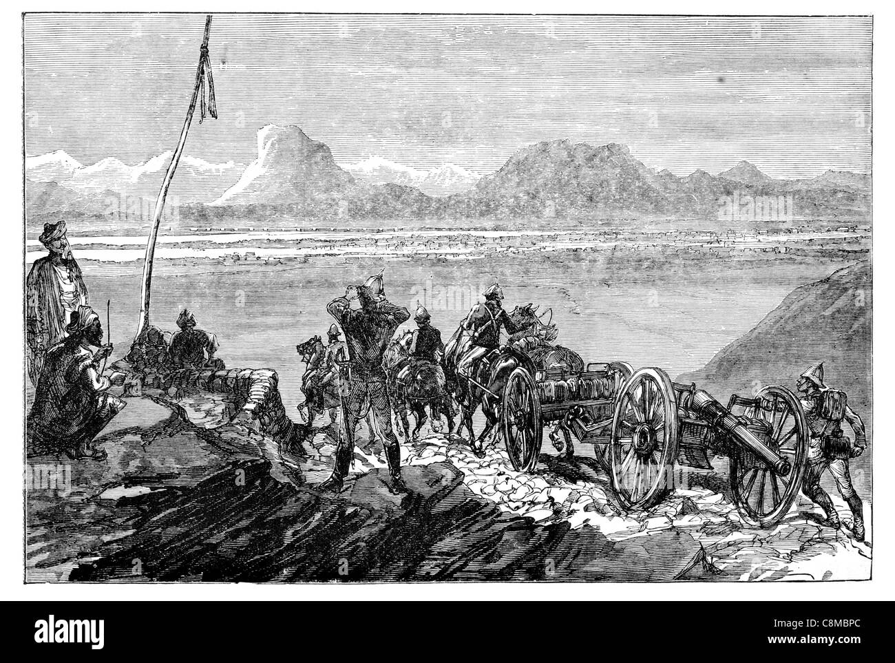 Première vue de Candahar Afghanistan Kandahar conflit Guerre lutte bataille escarmouche combat de guerre mort tuer tuer massacre Banque D'Images