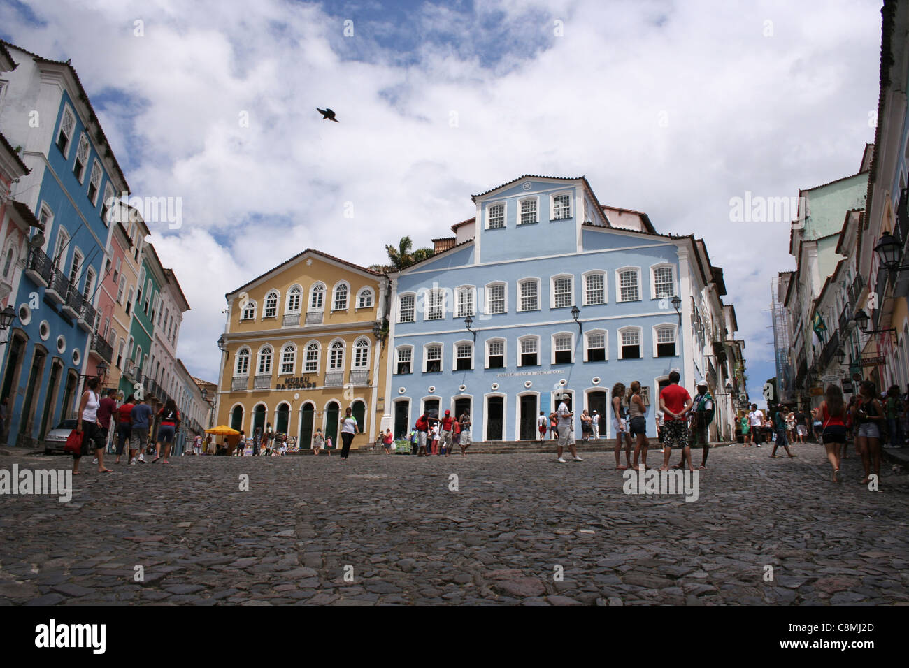 Avis de Largo do Pelourinho. Banque D'Images