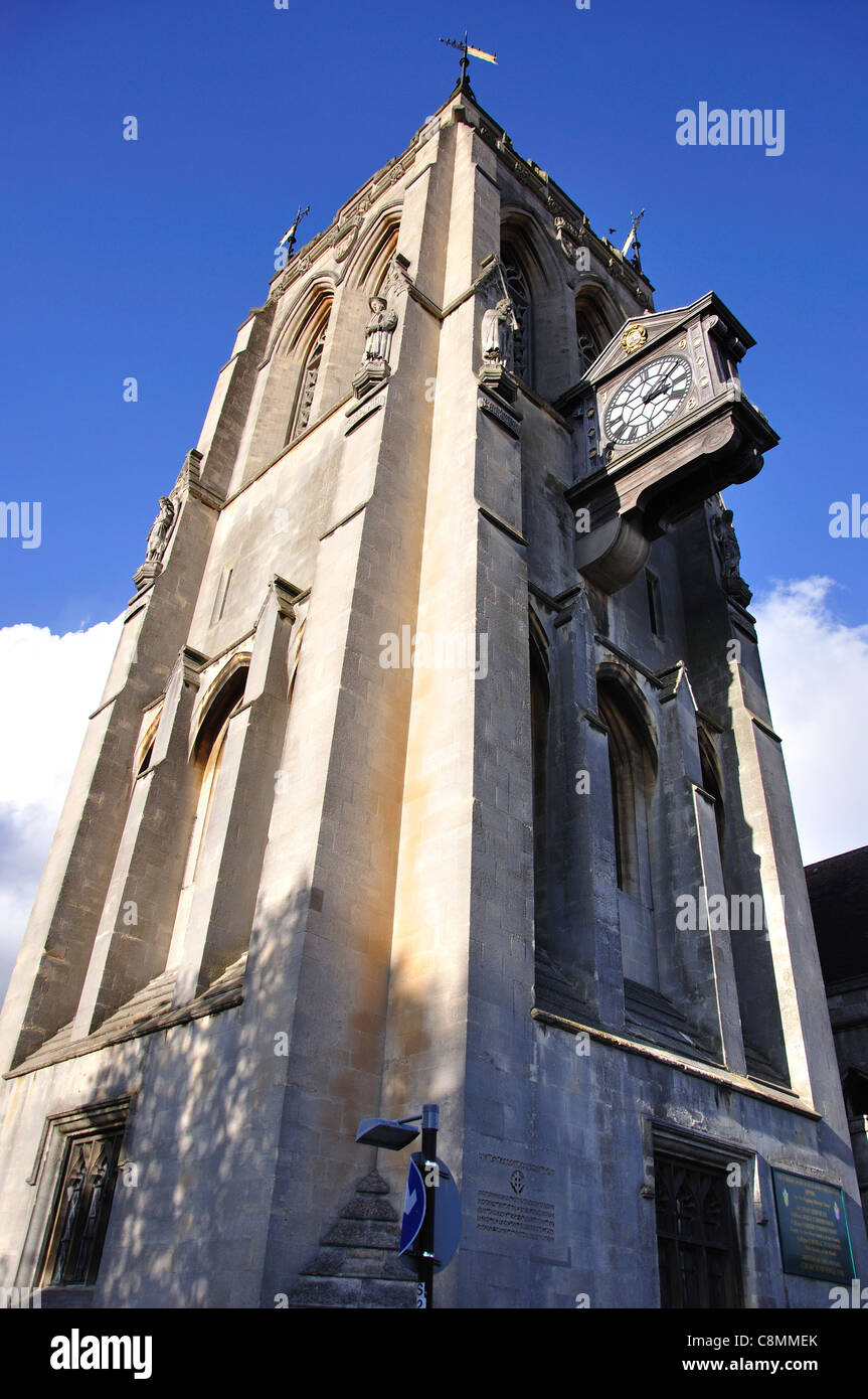 L'église paroissiale de Saint Jean le Baptiste, High Street, Wemmel, Essex, Angleterre, Royaume-Uni Banque D'Images